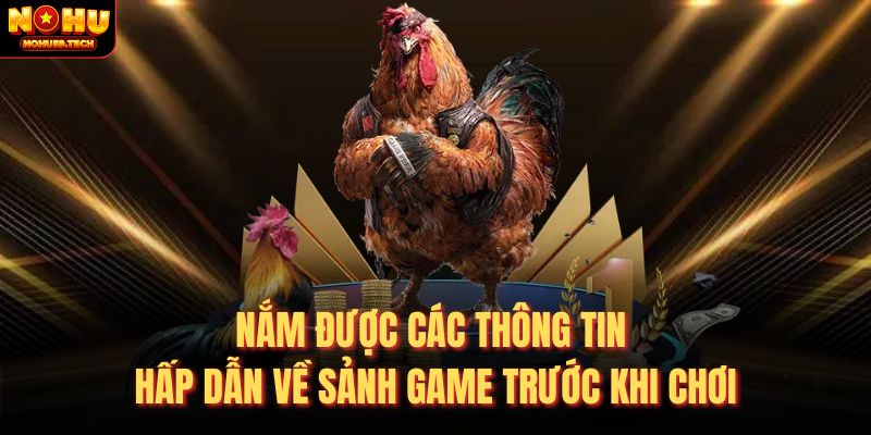 Nắm được các thông tin hấp dẫn về sảnh game trước khi chơi